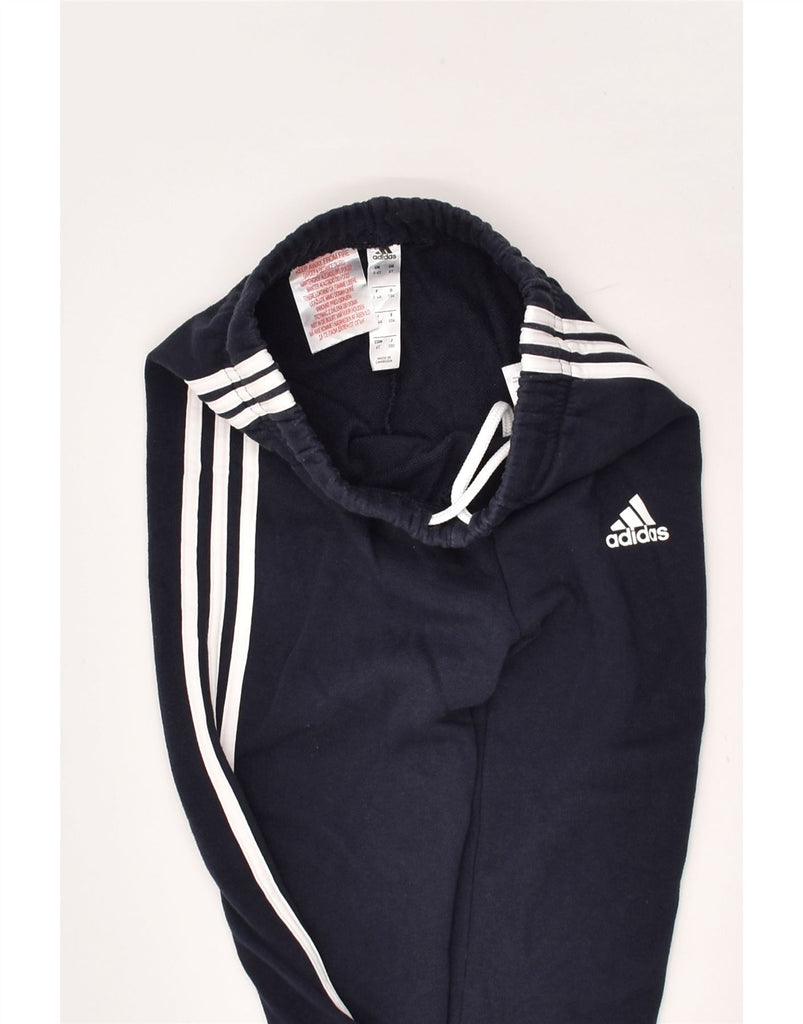 ADIDAS Boys Tracksuit Trousers Joggers 3-4 Years Navy Blue Cotton | Vintage Adidas | Thrift | Second-Hand Adidas | Used Clothing | Messina Hembry 