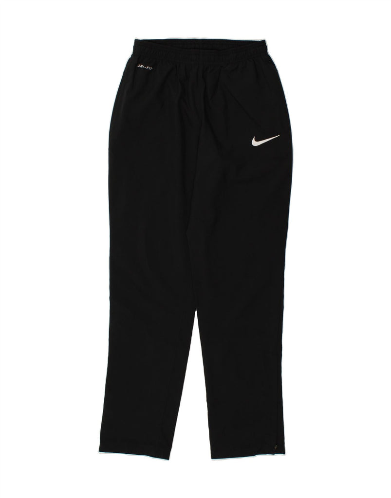 NIKE Mens Dri Fit Tracksuit Trousers Small Black Polyester | Vintage Nike | Thrift | Second-Hand Nike | Used Clothing | Messina Hembry 