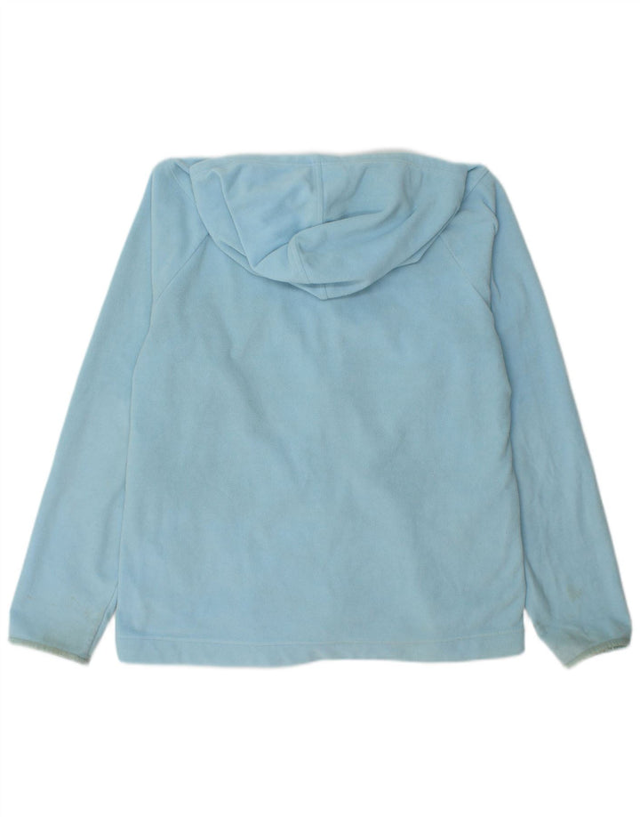 Reebok Womens Hooded Fleece Jacket UK 18 XL Blue Polyester