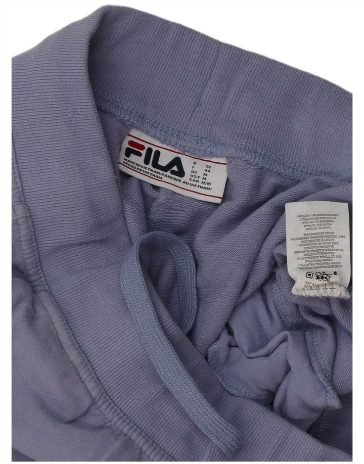 FILA Womens Tracksuit Trousers Joggers UK 12 Medium  Blue Cotton
