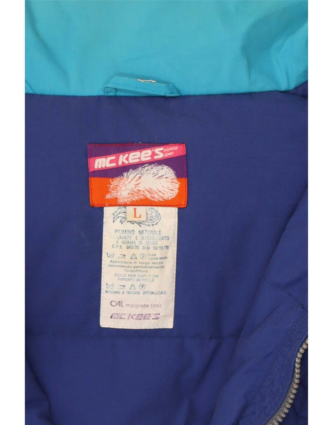 MC Kee's Mens Hooded Ski Jacket UK 40 Large Multicoloured Colourblock