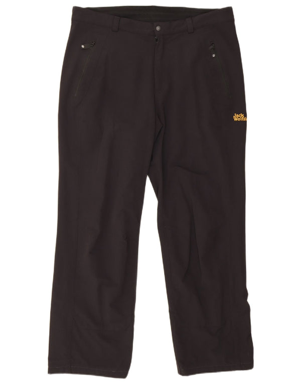 Jack Wolfskin Mens Straight Chino Trousers UK 42 Large W36 L30 Navy Blue