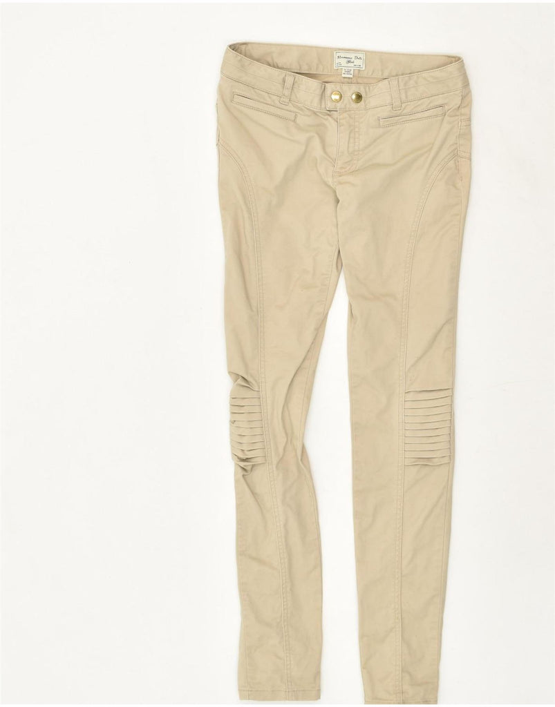 MASSIMO DUTTI Girls Skinny Casual Trousers 11-12 Years W27 L28 Beige | Vintage Massimo Dutti | Thrift | Second-Hand Massimo Dutti | Used Clothing | Messina Hembry 