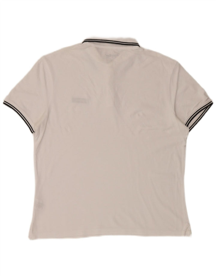 Refrigiwear Mens Polo Shirt Medium White Cotton