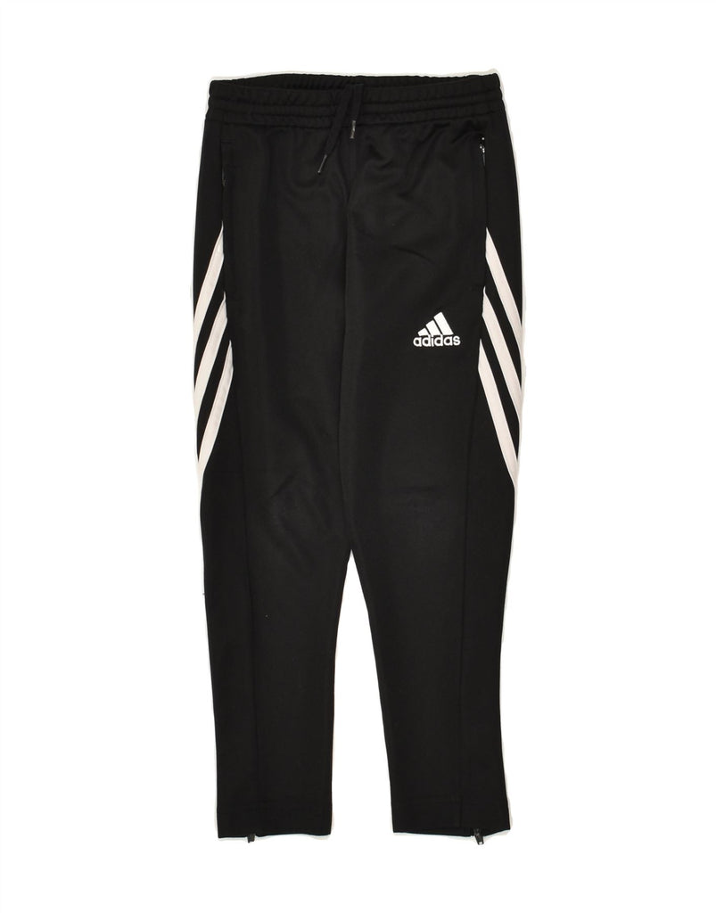 ADIDAS Boys Climalite Tracksuit Trousers 5-6 Years XS Black Polyester | Vintage Adidas | Thrift | Second-Hand Adidas | Used Clothing | Messina Hembry 