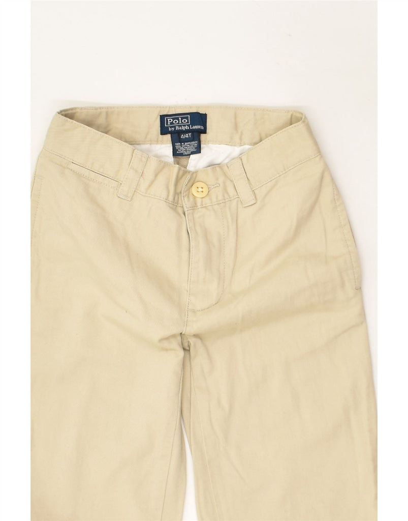 POLO RALPH LAUREN Boys Straight Chino Trousers 3-4 Years W20 L17  Beige | Vintage Polo Ralph Lauren | Thrift | Second-Hand Polo Ralph Lauren | Used Clothing | Messina Hembry 