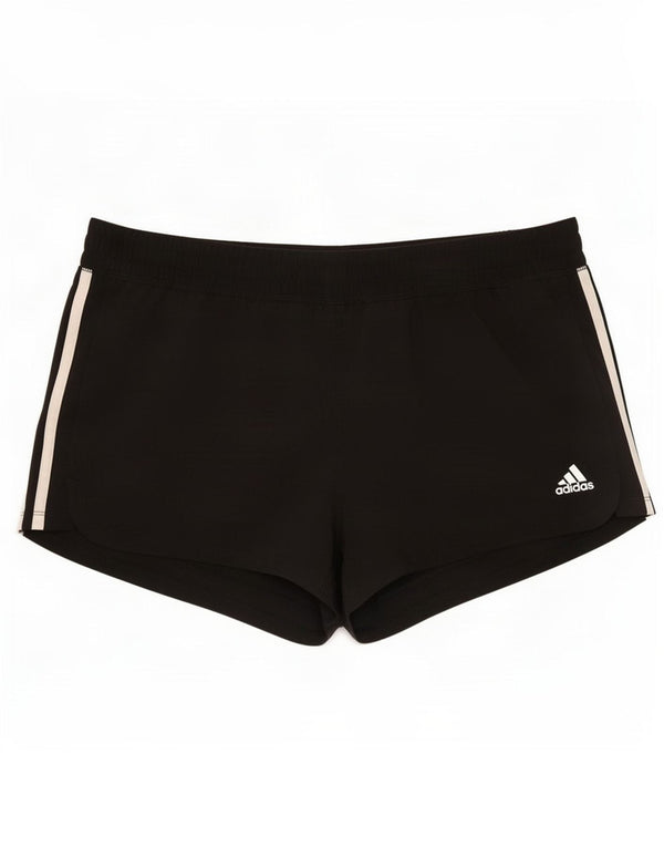 Adidas Womens Aeroready Sport Shorts UK 16/18 Large Black Polyester