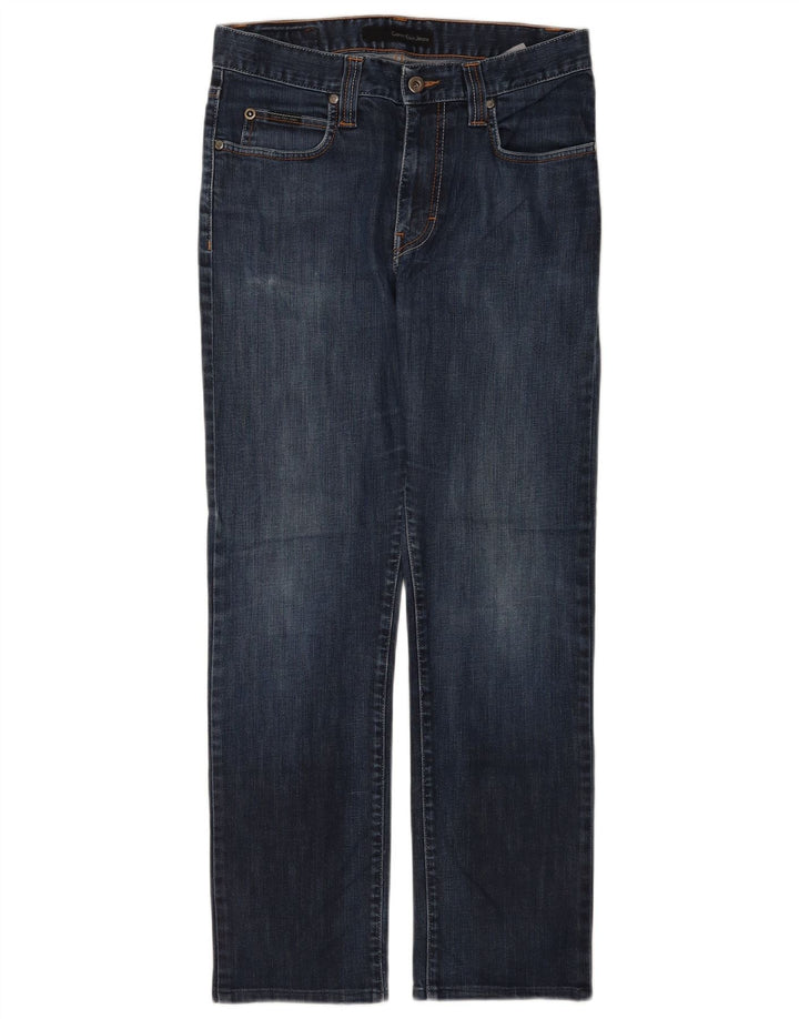 Calvin Klein Mens Larston Straight Jeans W30 L28 Navy Blue