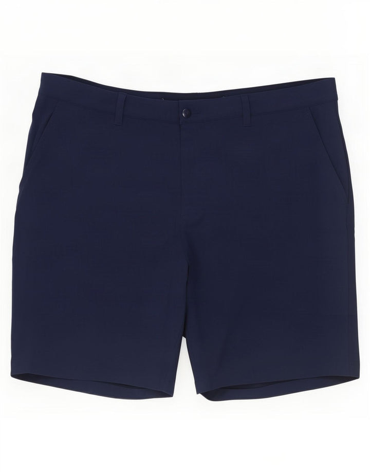Adidas Mens Chino Shorts W40 XL Navy Blue Polyester