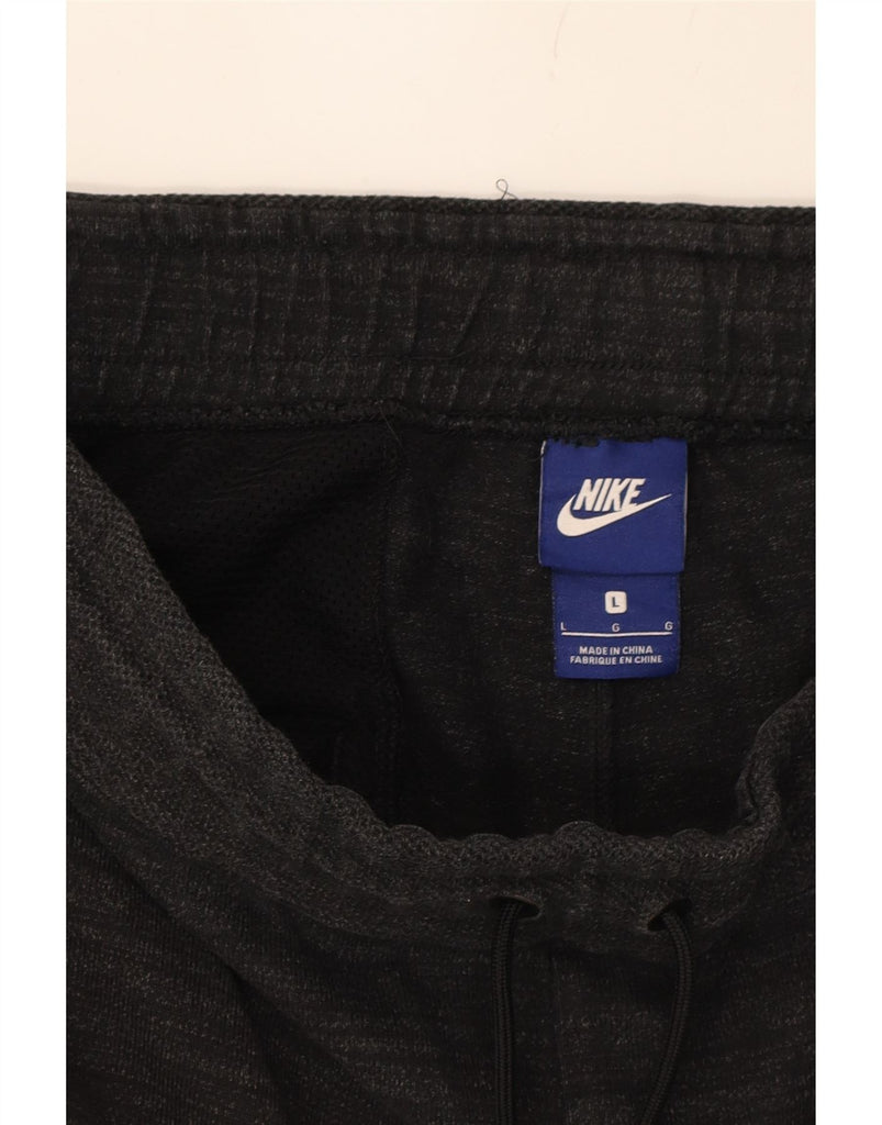 NIKE Mens Tracksuit Trousers Joggers Large  Grey Pinstripe Cotton Vintage Nike and Second-Hand Nike from Messina Hembry 