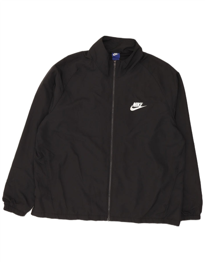 Nike Mens Tracksuit Top Jacket 2XL Black Polyester
