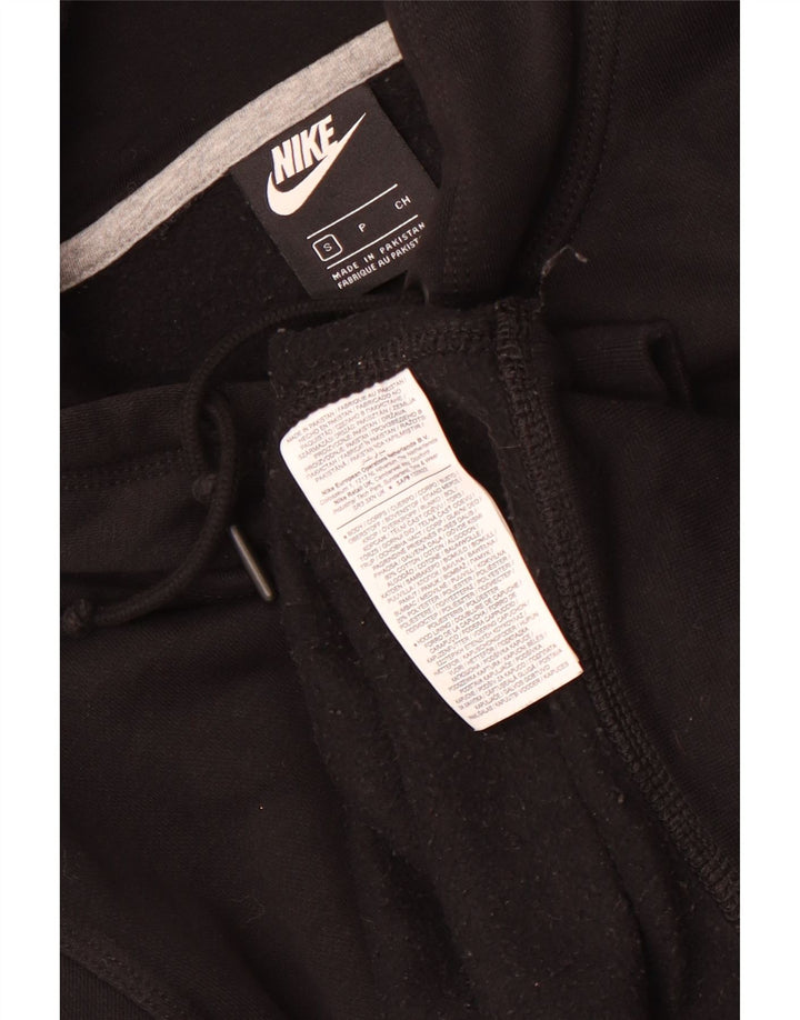 Nike Mens Hoodie Jumper Small Black Cotton