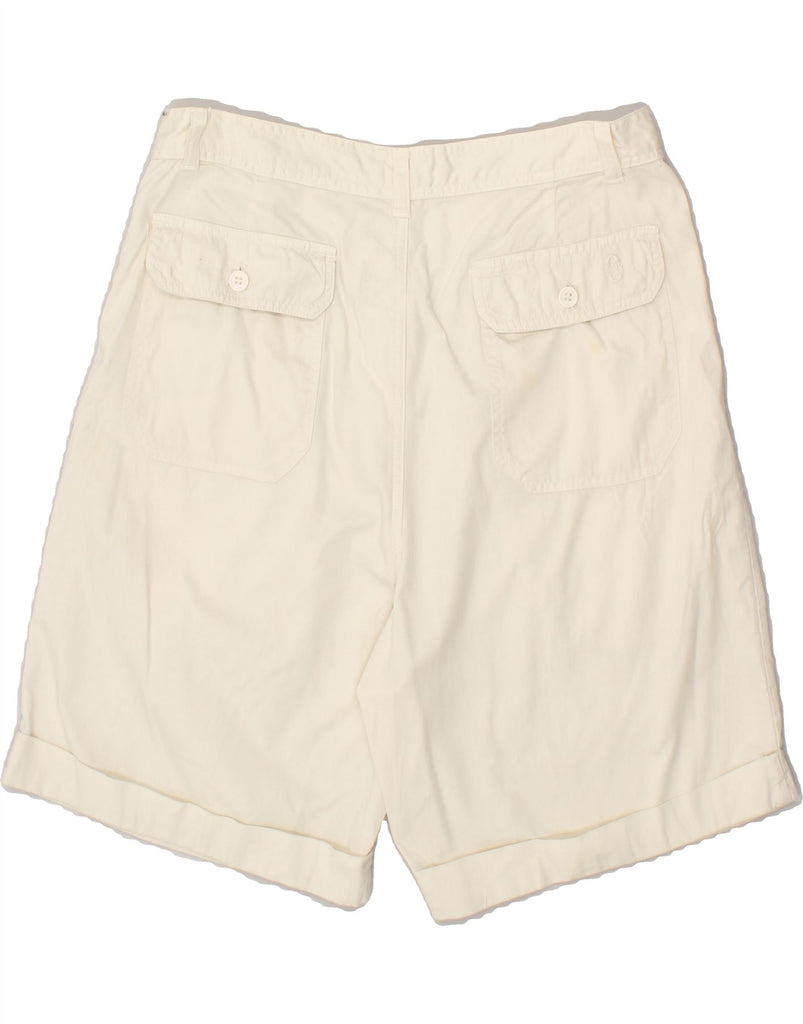 CONTE OF FLORENCE Mens Chino Shorts IT 48 Medium W32 Off White Cotton Vintage Conte of Florence and Second-Hand Conte of Florence from Messina Hembry 