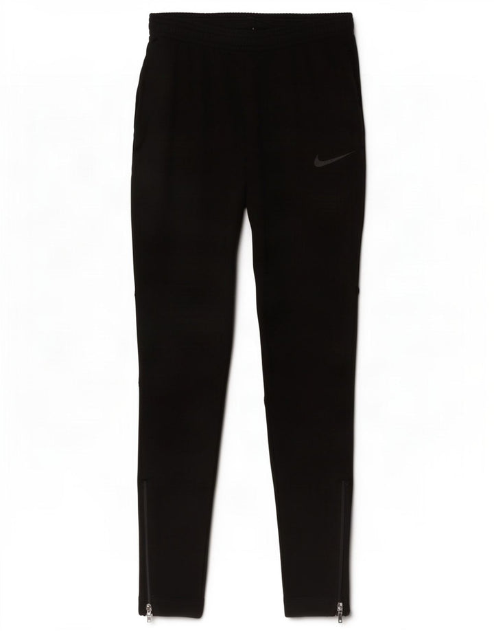 Nike Boys Tracksuit Trousers 10-11 Years Medium Black Polyester