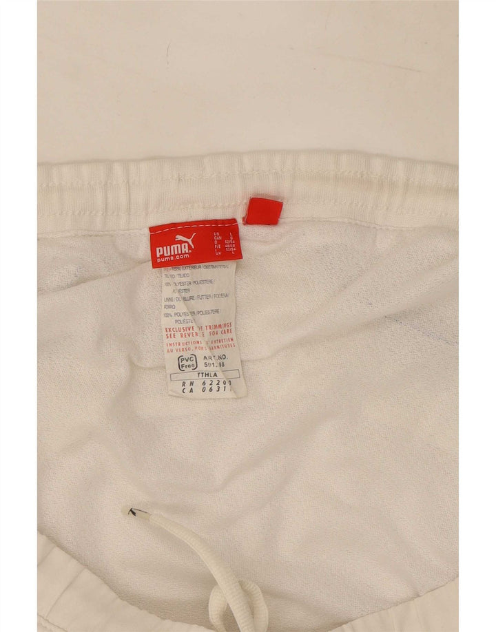 Puma Mens Sport Shorts Large White Polyester
