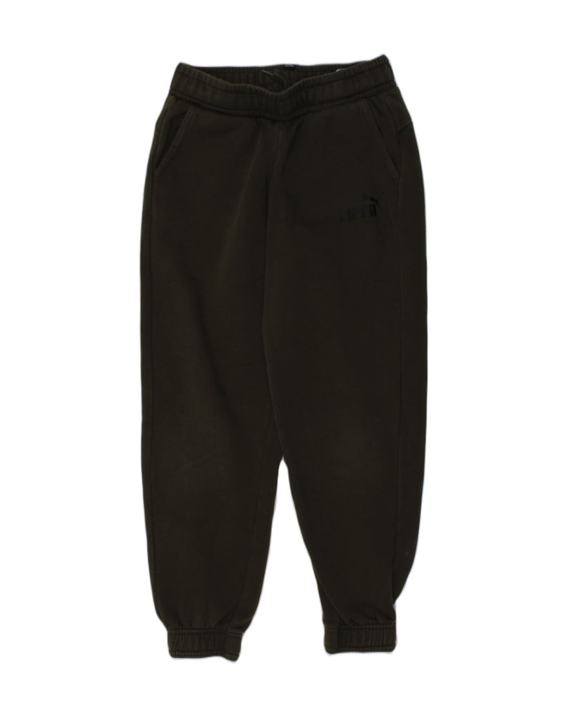 PUMA Boys Tracksuit Trousers Joggers 11-12 Years Khaki Cotton | Vintage Puma | Thrift | Second-Hand Puma | Used Clothing | Messina Hembry 