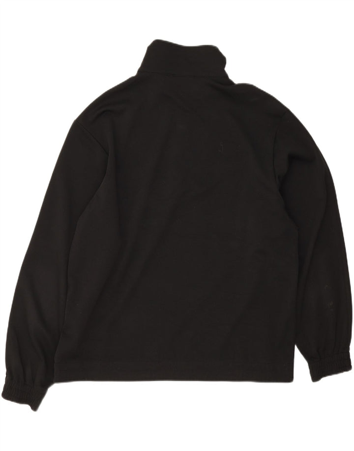 Lotto Mens Zip Neck Sweatshirt Jumper XL Black Polyester