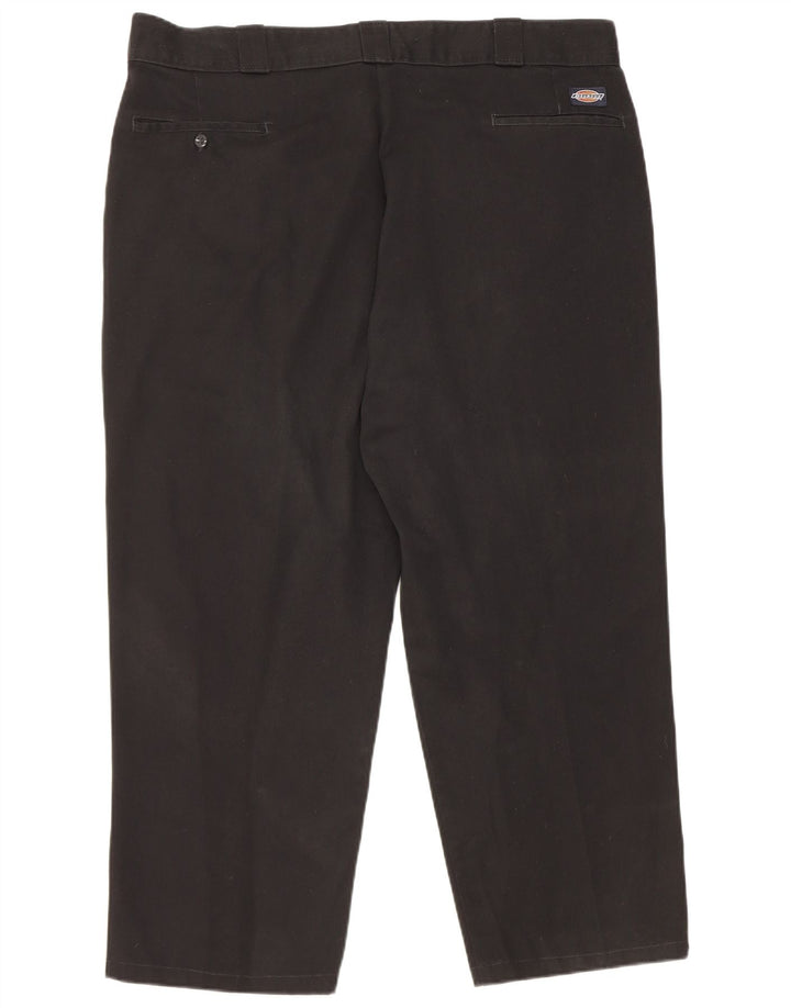Dickies Mens Cropped Trousers W42 L25 Black Polyester