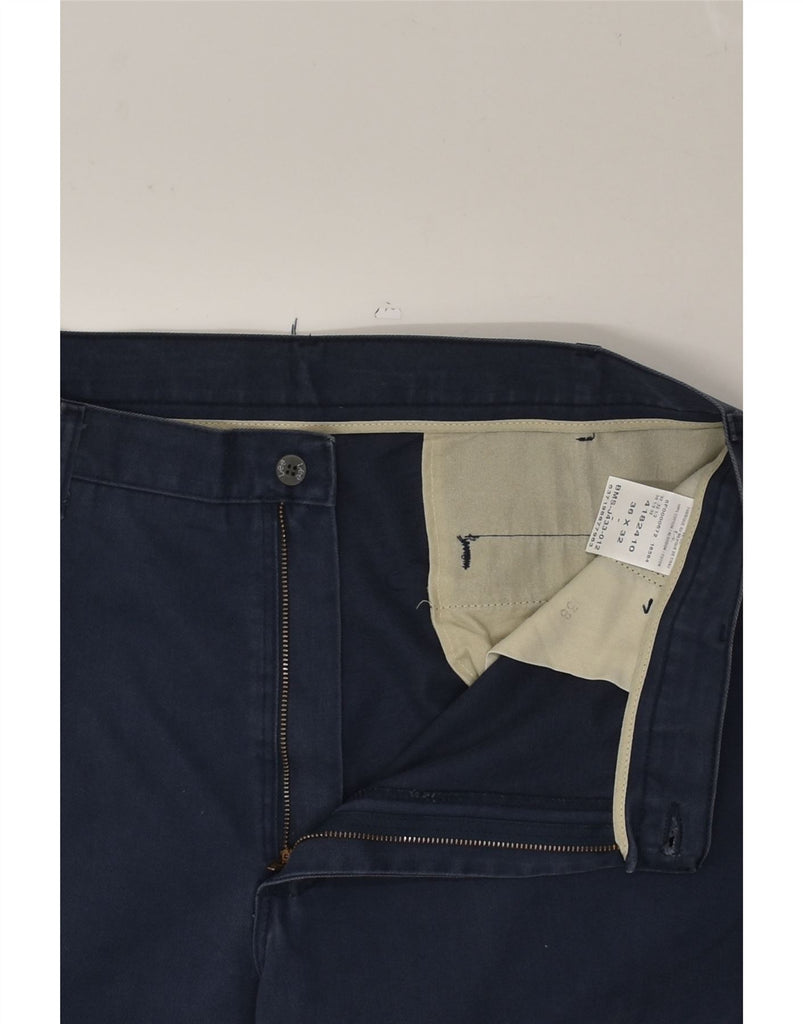 LEE Mens Straight Chino Trousers W36 L32  Navy Blue Cotton | Vintage Lee | Thrift | Second-Hand Lee | Used Clothing | Messina Hembry 