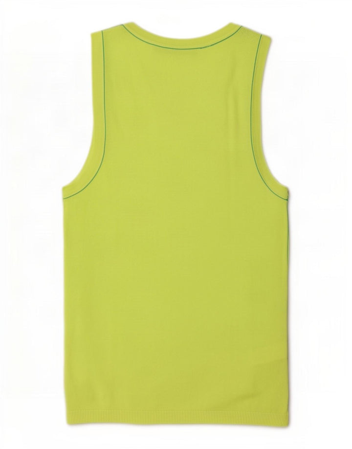 Zara Womens Vest Top UK 12 Medium Green Viscose