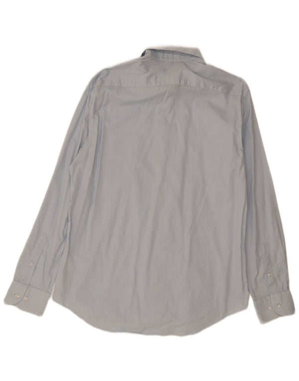 Tommy Hilfiger Mens Regular Fit Shirt Size 42 16 1/2 Large Blue Cotton