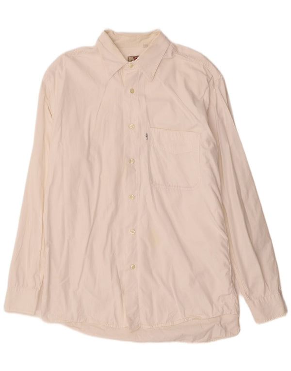 Levi's Mens Shirt Medium Off White