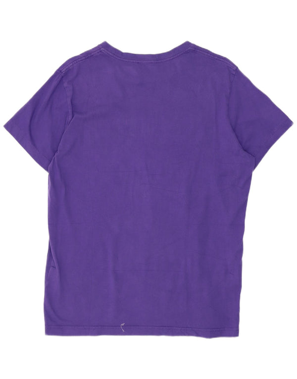 Diesel Womens Graphic T-Shirt Top Large Purple Classic