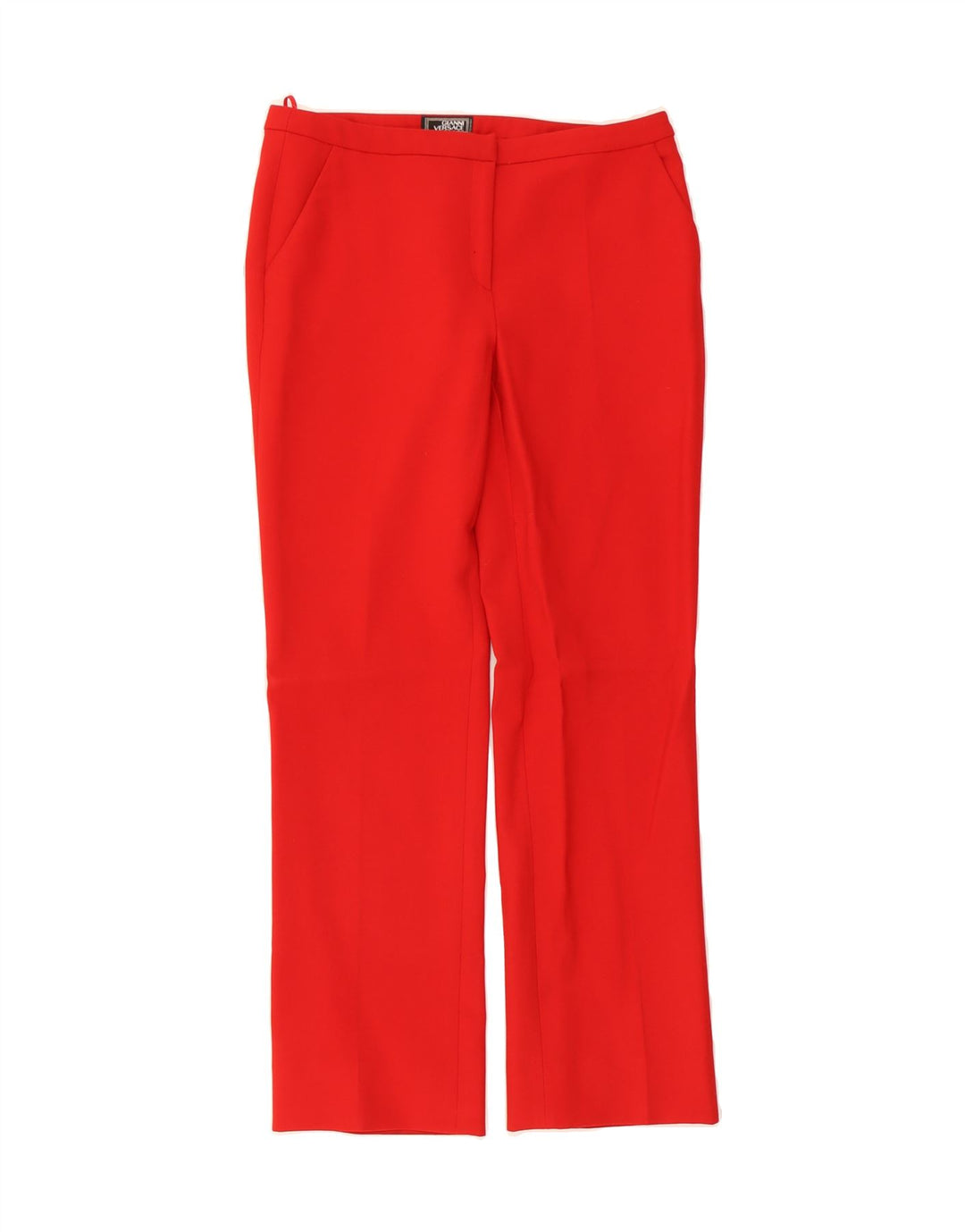 GIANNI VERSACE Womens Chino Trousers IT 42 Medium W28 L28 Red Designer Vintage Gianni Versace and Second-Hand Gianni Versace from Messina Hembry 