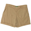 BENETTON Womens Chino Shorts W34 Large Yellow