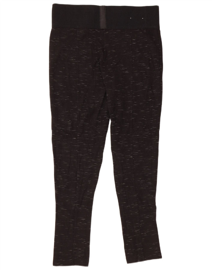 Calvin Klein Womens Leggings UK 14 Large  Black Flecked Rayon