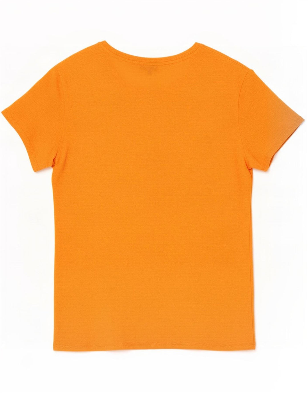 Massimo Dutti Womens T-Shirt Top UK 14 Medium Orange