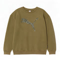 Puma Mens Graphic Sweatshirt Jumper XL Khaki Cotton