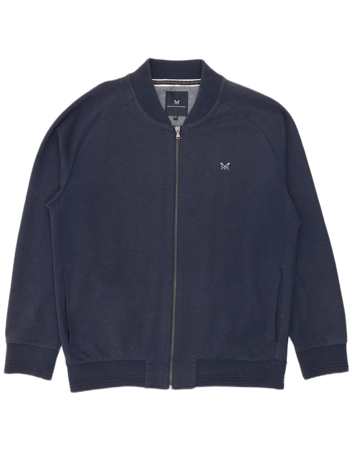 Crew Clothing Mens Tracksuit Top Jacket XL Navy Blue Polyester