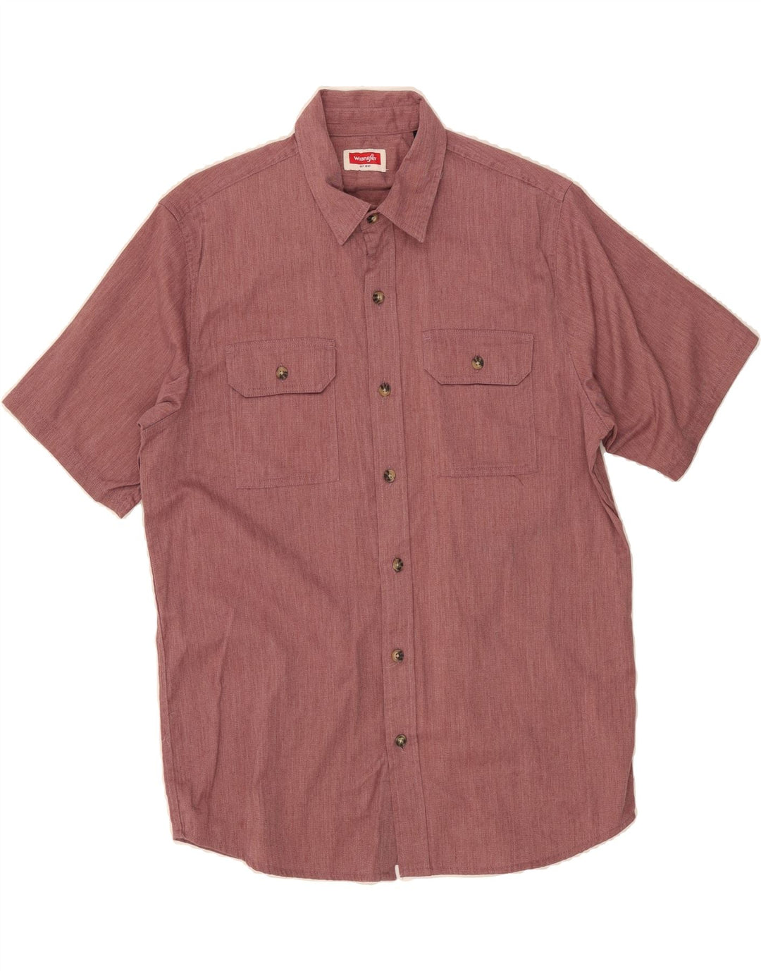 WRANGLER Mens Short Sleeve Shirt Medium Red Cotton Vintage Wrangler and Second-Hand Wrangler from Messina Hembry 