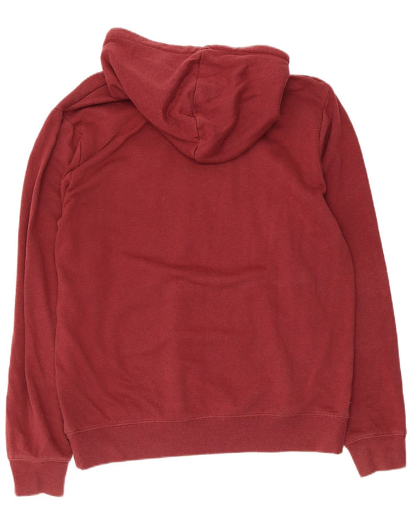 Volcom Mens Graphic Hoodie Jumper Medium Maroon Cotton