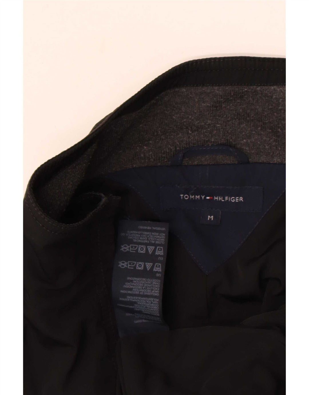 Tommy Hilfiger Mens Utility Jacket UK 38 Medium Black Polyester