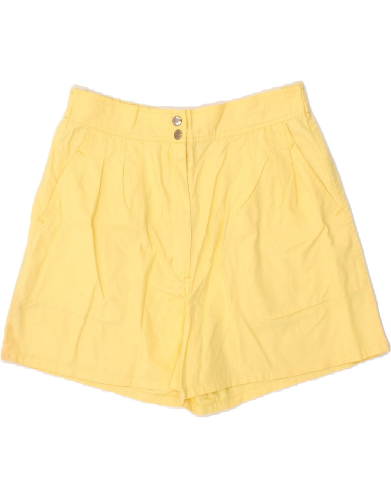VINTAGE Womens Casual Shorts W29 Medium  Yellow Cotton | Vintage Vintage | Thrift | Second-Hand Vintage | Used Clothing | Messina Hembry 