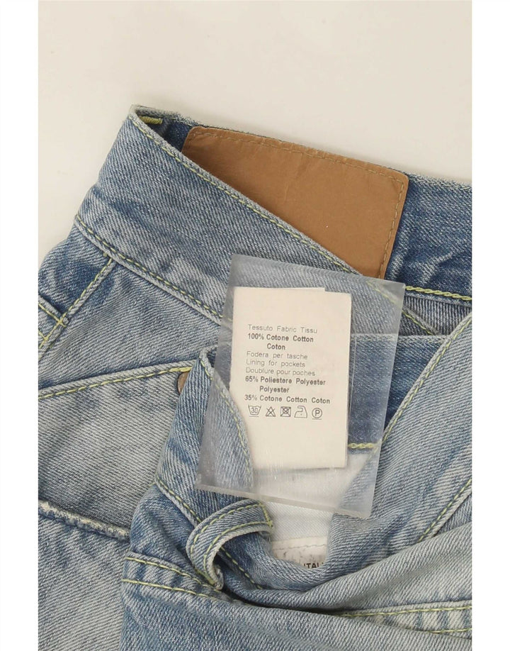 Dondup Mens Straight Jeans W32 L30 Blue Cotton