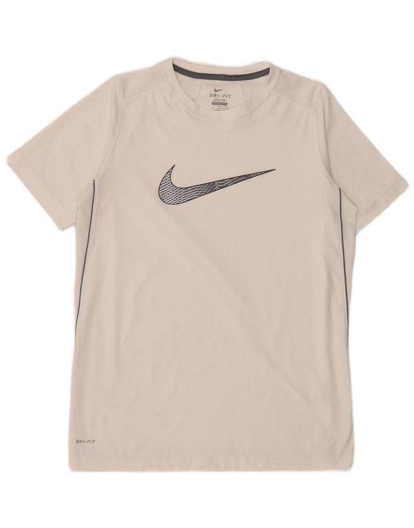 Nike Boys Dri Fit Graphic T-Shirt Top 13-14 Years White