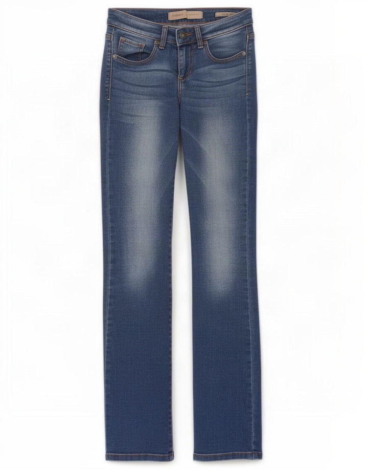 Guess Womens Mid Rise Bootcut Jeans W25 L33 Blue Cotton