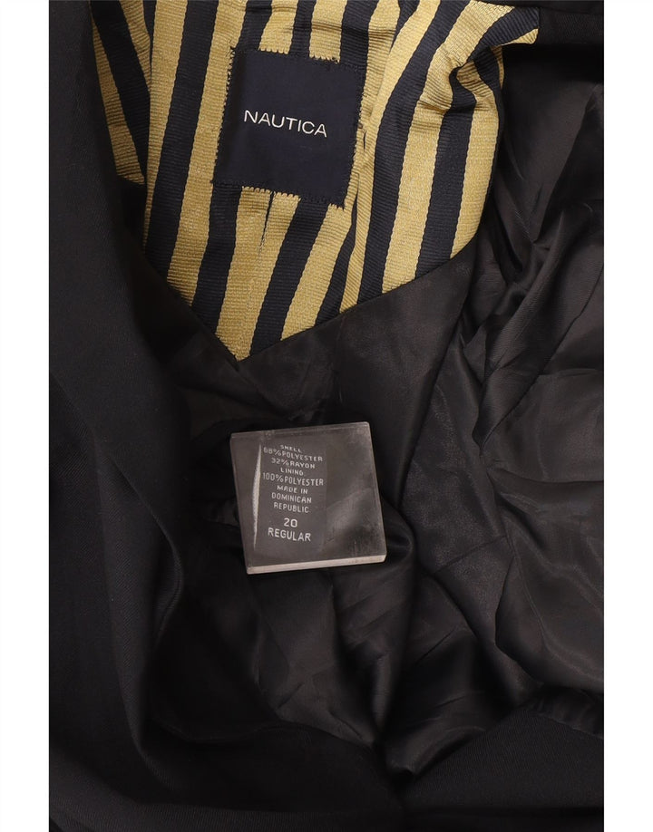 Nautica Boys 2 Button Blazer Jacket 15-16 Years Navy Blue Polyester