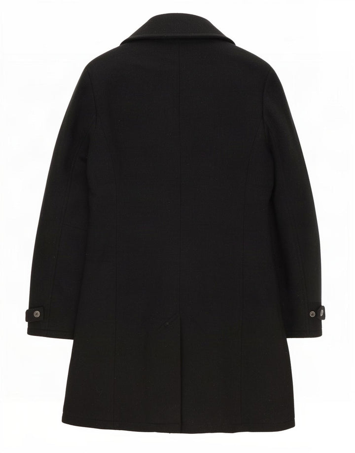 G-Star Womens Overcoat UK 14 Medium Black Wool