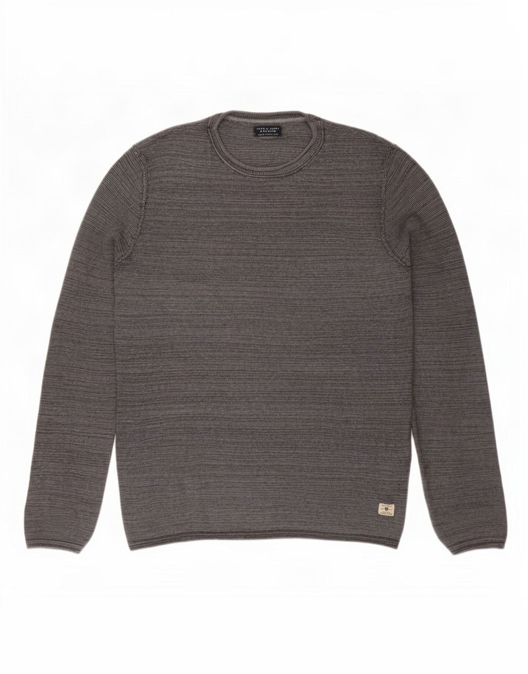 Jack & Jones Mens Crew Neck Jumper Sweater Small Grey Cotton