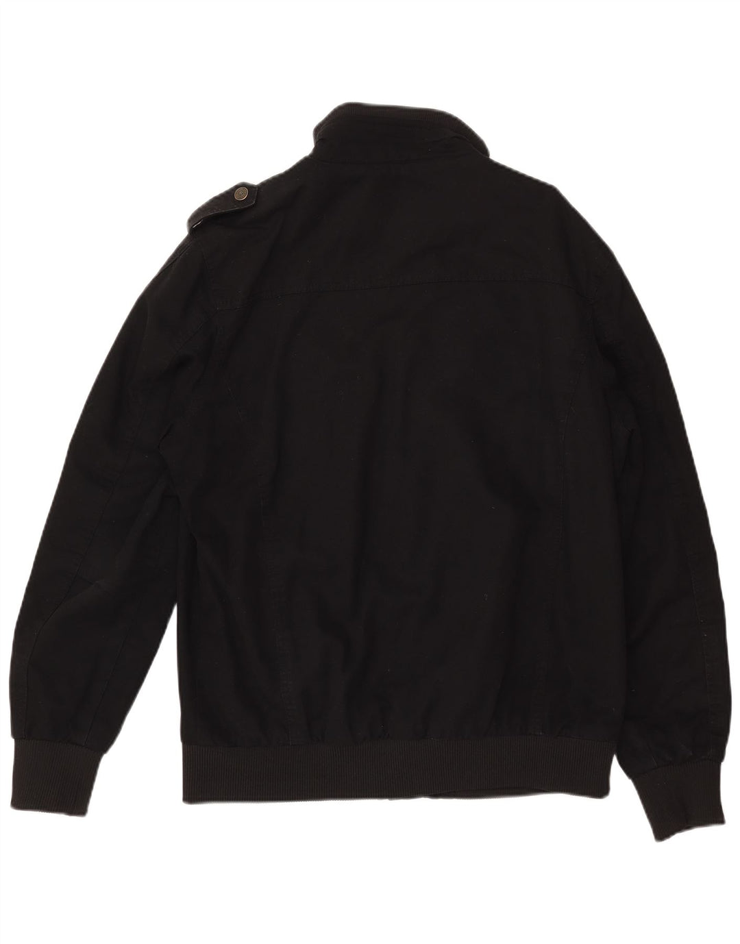 WENVEN Mens Utility Jacket UK 40 Large Black Cotton