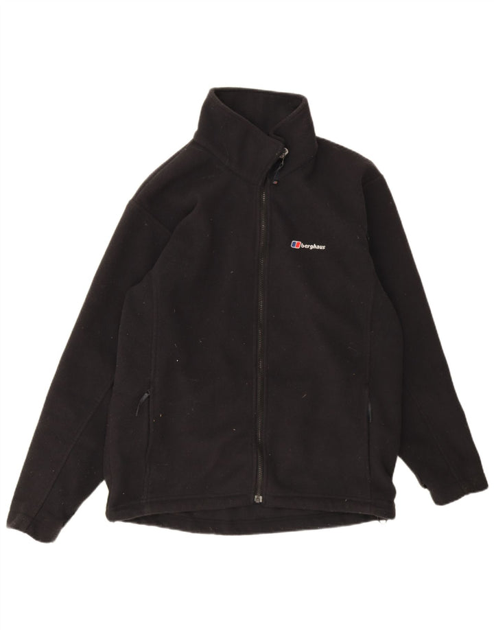 Berghaus Mens Liner Fleece Jacket UK 38 Medium Black Polyester