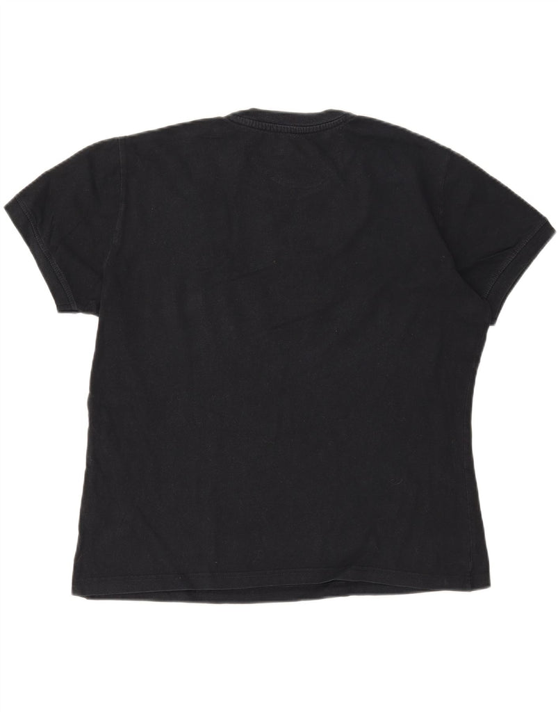 ASICS Womens T-Shirt Top UK 20 2XL Black Cotton Vintage Asics and Second-Hand Asics from Messina Hembry 