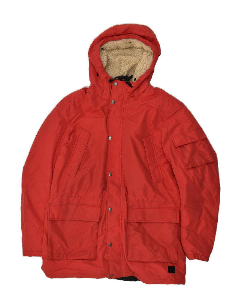 JACK & JONES Mens Hooded Windbreaker Jacket UK 42 XL Red | Vintage Jack & Jones | Thrift | Second-Hand Jack & Jones | Used Clothing | Messina Hembry 