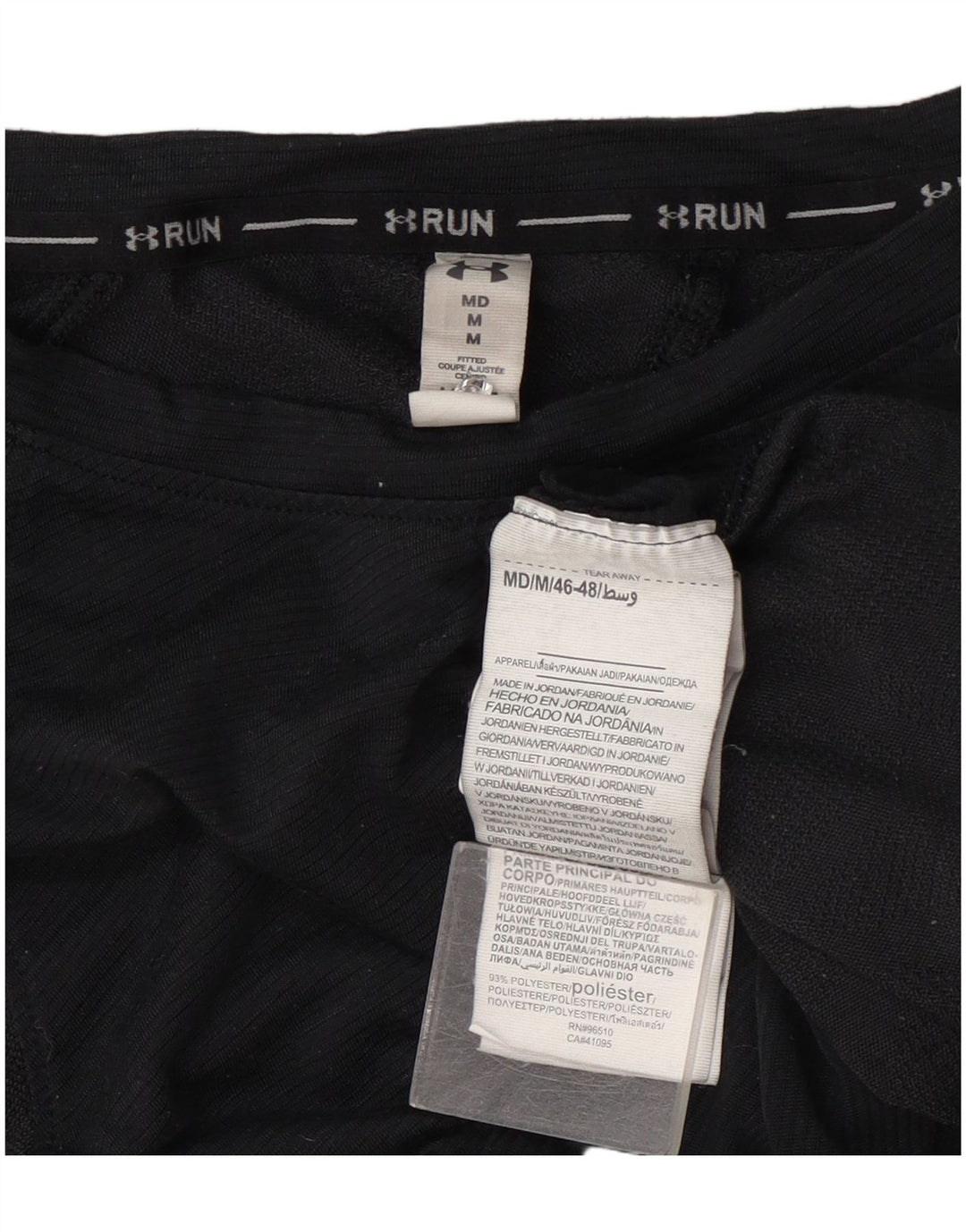 Under Armour Womens T-Shirt Top UK 14 Medium Grey Geometric Polyester
