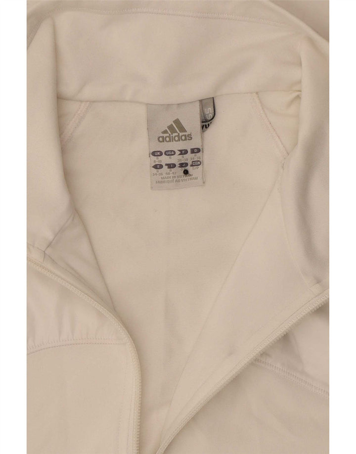 Adidas Womens Clima 365 Tracksuit Top Jacket UK 8/10 Small White Polyester