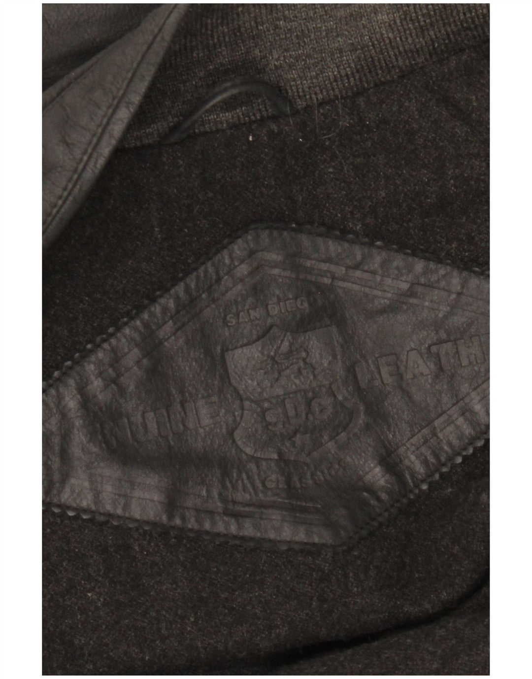 Canda Mens Leather Jacket UK 42 XL Black Leather